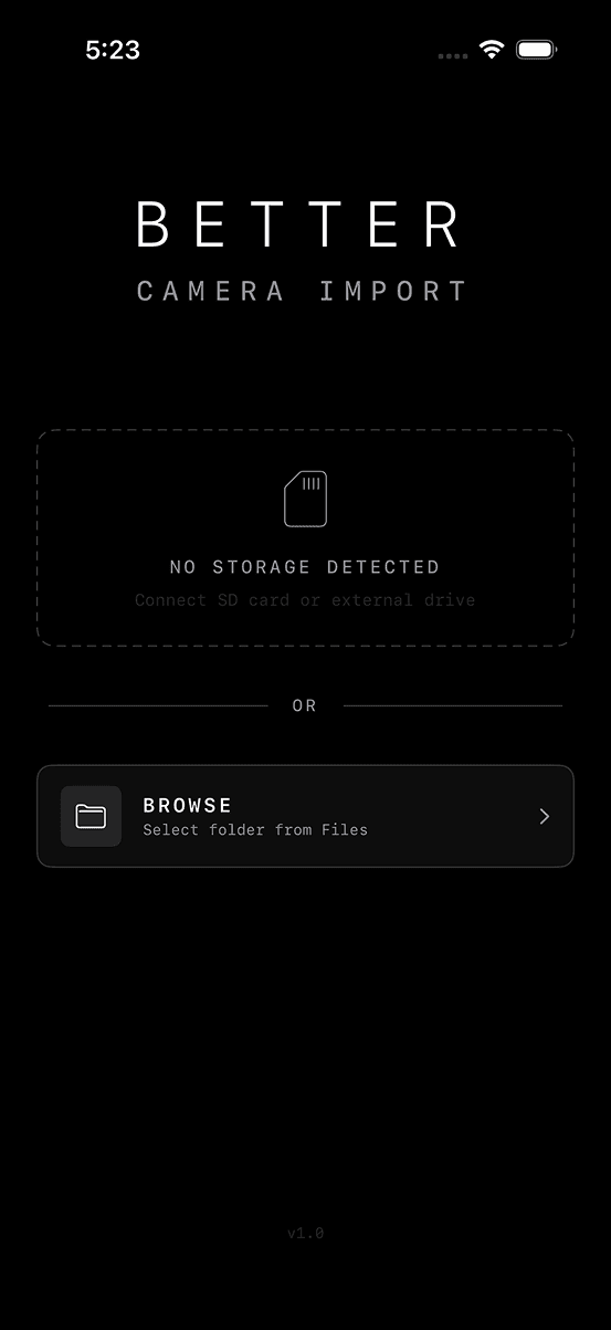 Storage detection